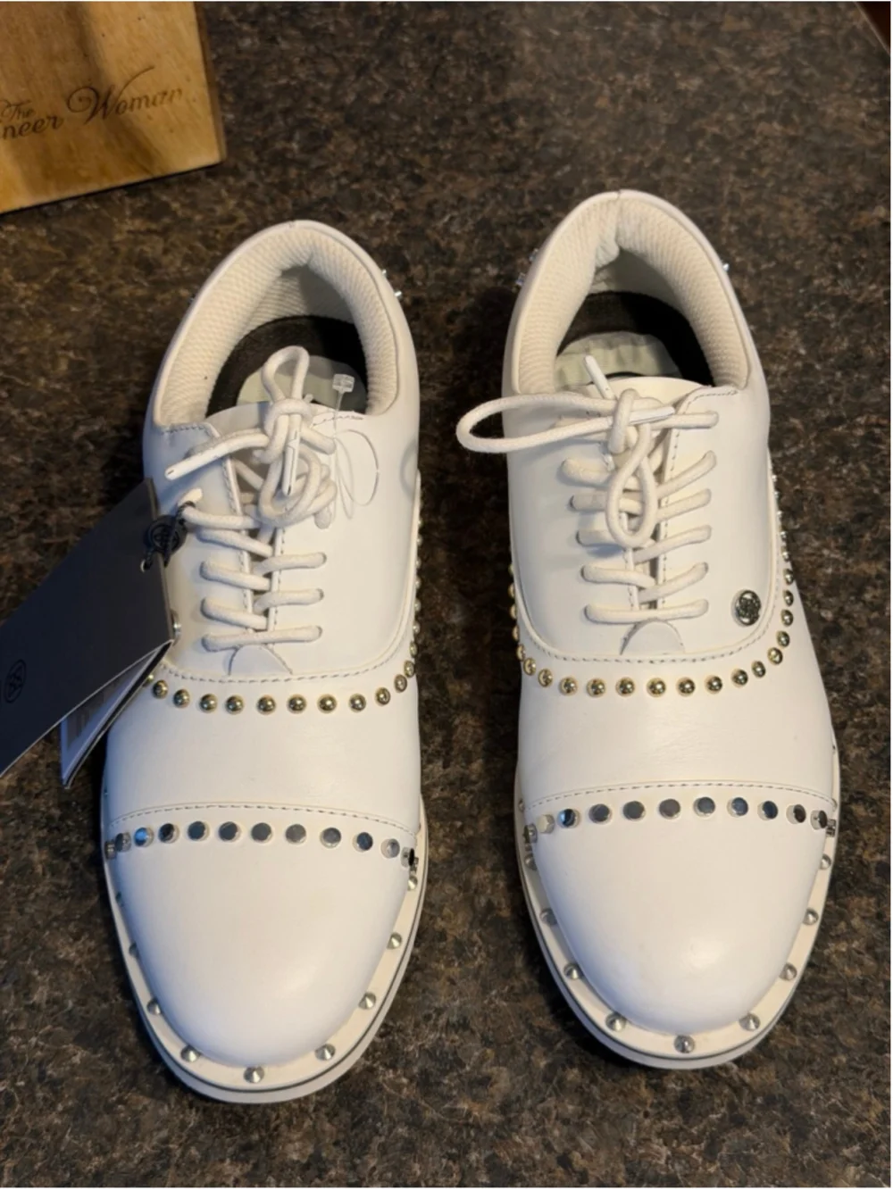 NWT G/Fore Ladies Welt Stud Gallivanter Golf Shoes White Women's 6.5